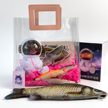 Подарунковий набір Рибки (пенал карась, зволожувач для кімнати, ручки, гірлянда рибки)