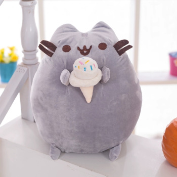М'яка іграшка Кіт Пушин з морозивом, Pusheen with Ice Cream, 25 см