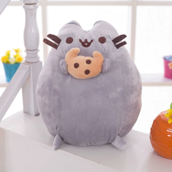М'яка іграшка Кіт Пушин (Pusheen) з печивом, 25 см