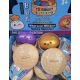 Трендовий сквіш антистрес Хінкалі у пароварці, Squishy Dumpling Stress Ball, пельмень, блискучий металік,1 шт