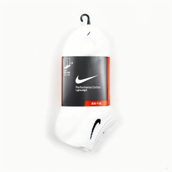 Шкарпетки Nike Performance Cotton Lightweight з утепленою підошвою, комплект 3 пари, білі