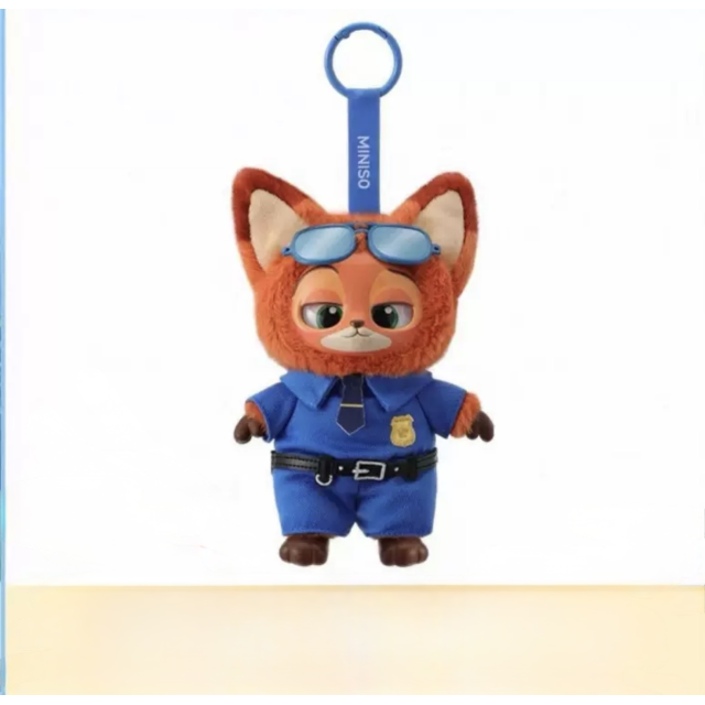 Іграшка-брелок Нік Полісмен, Крутихвіст, Nicholas "Nick" Piberius Wilde Зоотрополіс, Zootopia, 15 см