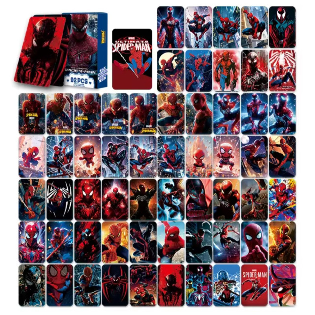 Набір карток Людина-павук, Спайдермен, Spider-Man, 60 карток+32 наліпки