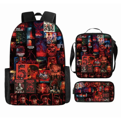Комплект 3в1 рюкзак, сумка через плече та  пенал Дивні дива Stranger Things