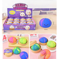 Трендовий сквіш антистрес Хінкалі у пароварці, Squishy Dumpling Stress Ball, пельмень, різнокольоровий,1 шт