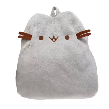 М'який плюшевий рюкзак кіт Пушин, Pusheen, сірий