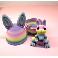 Іграшка 3D Великодній кролик в яйці, Прикраса на Великдень