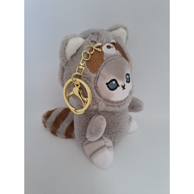 М'який брелок Котик у костюмі Єнота