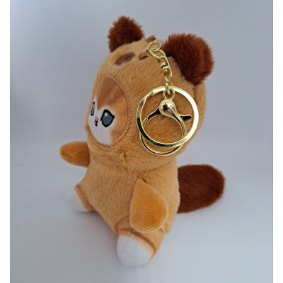 М'який брелок Котик у костюмі Ведмедика