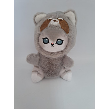 М'який брелок Котик у костюмі Єнота