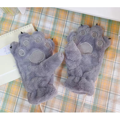 Лапки рукавички з кігтиками Сірі