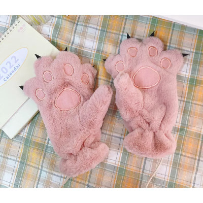 Лапки рукавички з кігтиками Рожеві