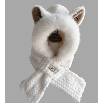 Шапка шарф Лисичка Біла