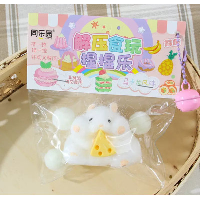 Сквіш антистресс Хом'як Білий