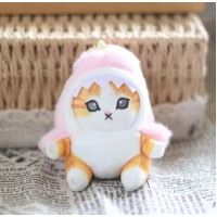 Брелок м'яка іграшка Котик Акула Рожевий