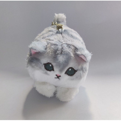 Брелок м'яка іграшка Котик Сірий