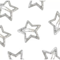 Заколки Зірочки Срібні (10 штук)