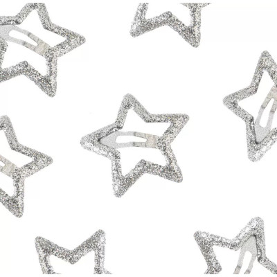 Заколки Зірочки Срібні (10 штук)