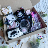 Подарунковий набір для дівчат з котиком Куромі Чорний