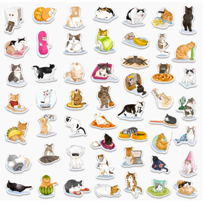 Набір наліпок 50шт Котики