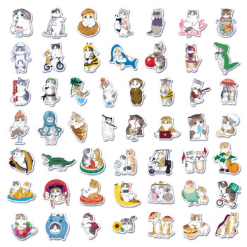 Набір наліпок 50шт Котики