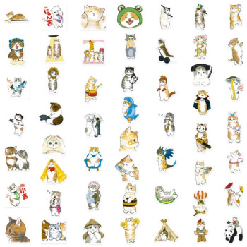 Набір наліпок 50шт Котики