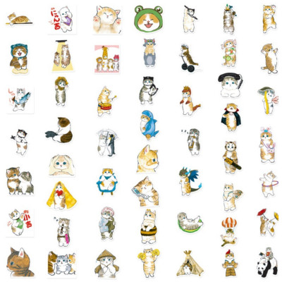 Набір наліпок 50шт Котики