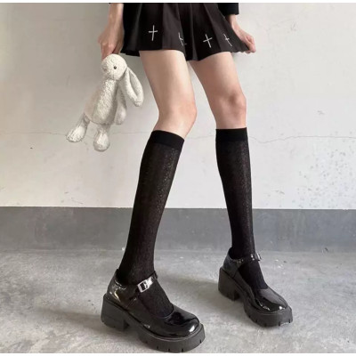 Гетри з візерунком Чорні