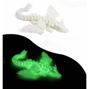 3D Дракон, що світиться в темряві Крилатий