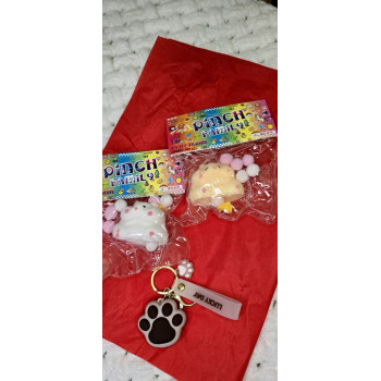 Набір Сквіш Таба Хом'яки та брелок Лапка