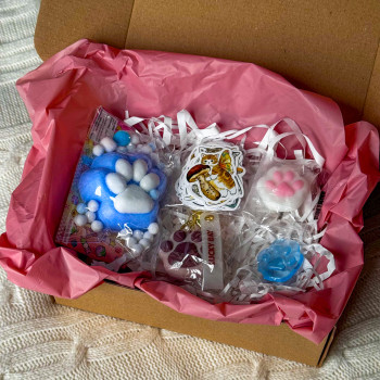 Таба Лапки, Наліпки, Брелок Набір Сквіш