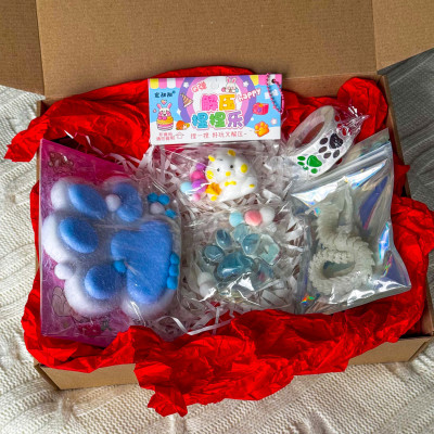 Таба Лапки, Хом'як, 3D Дракон, Наліпки Набір Сквіш