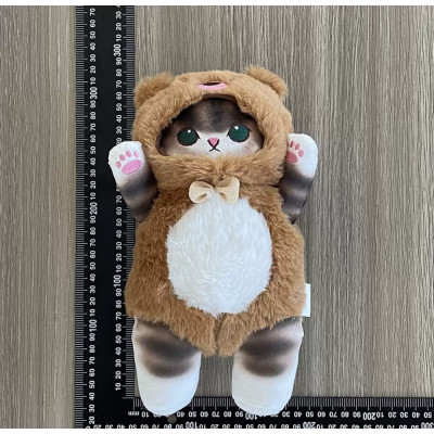 М'яка іграшка Котик у костюмі Ведмедика 26см