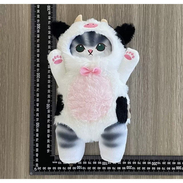 М'яка іграшка Котик у костюмі Корівки 26см