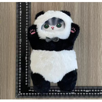 М'яка іграшка Котик у костюмі Панди 26см