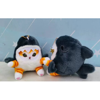 М'яка іграшка Котик у костюмі Акули 20см