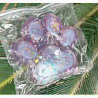 Сквіш таба лапка антистрес Пурпурна 14см