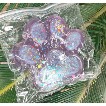 Сквіш таба лапка антистрес Пурпурна 14см