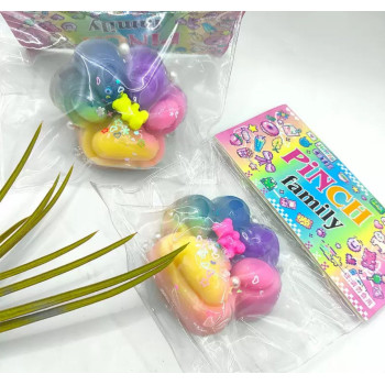 Сквіш таба лапка антистрес Райдужна