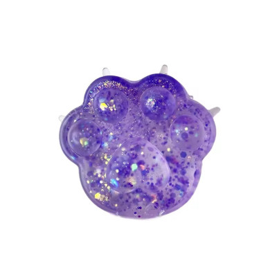 Сквіш таба лапка антистрес гелева Фіолетова