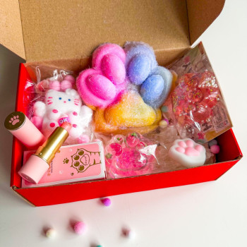 Набір Сквіш Таба Лапки, Котик, бальзам Лапка