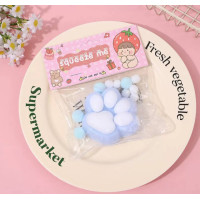 Сквіш таба лапка антистрес Блакитно-біла