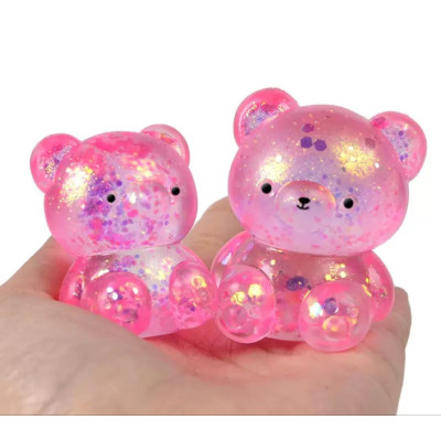 Сквіш антистрес гелевий Ведмедик Рожевий