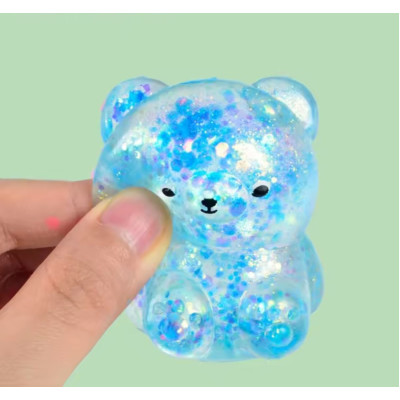 Сквіш антистрес гелевий Ведмедик Блакитний