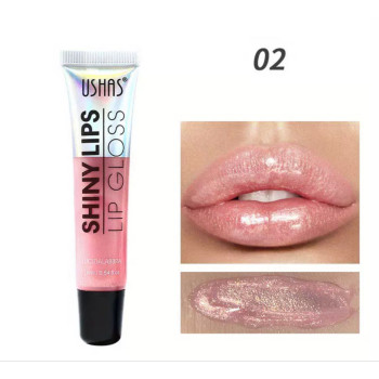 Блиск для губ з шиммером №2 Рожевий