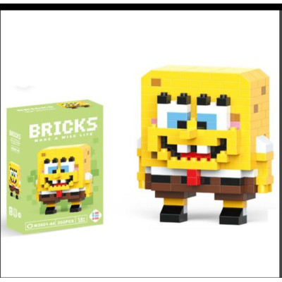 Конструктор брікс (Bricks) персонажі Куромі, Мелоді, Хелоу Кітті, Пікачу, Спанч Боб