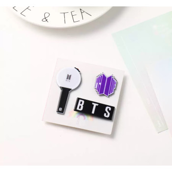 Набір з трьох значків к-поп BTS