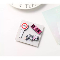 Набір з трьох значків к-поп Stray Kids