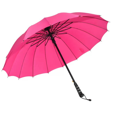 Парасолька-тростина класична Рожева