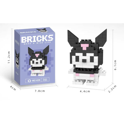 Конструктор брікс (Bricks) персонажі Куромі, Мелоді, Хелоу Кітті, Пікачу, Спанч Боб